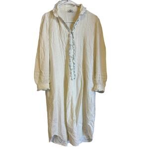 Miss Elaine Vintage Night Gown Size Medium 100% Cotton
